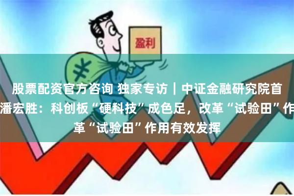 股票配资官方咨询 独家专访｜中证金融研究院首席经济学家潘宏胜：科创板“硬科技”成色足，改革“试验田”作用有效发挥