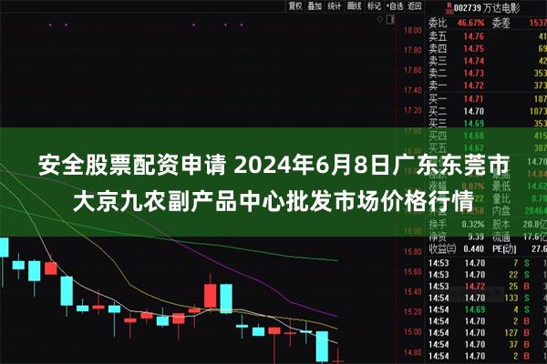 安全股票配资申请 2024年6月8日广东东莞市大京九农副产品中心批发市场价格行情