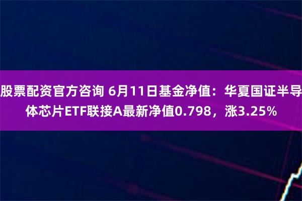 股票配资官方咨询 6月11日基金净值：华夏国证半导体芯片ETF联接A最新净值0.798，涨3.25%