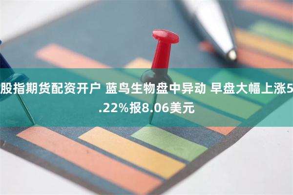 股指期货配资开户 蓝鸟生物盘中异动 早盘大幅上涨5.22%报8.06美元